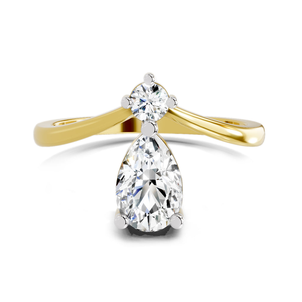 1.03 Carat Pear Ring FG VS Diamond