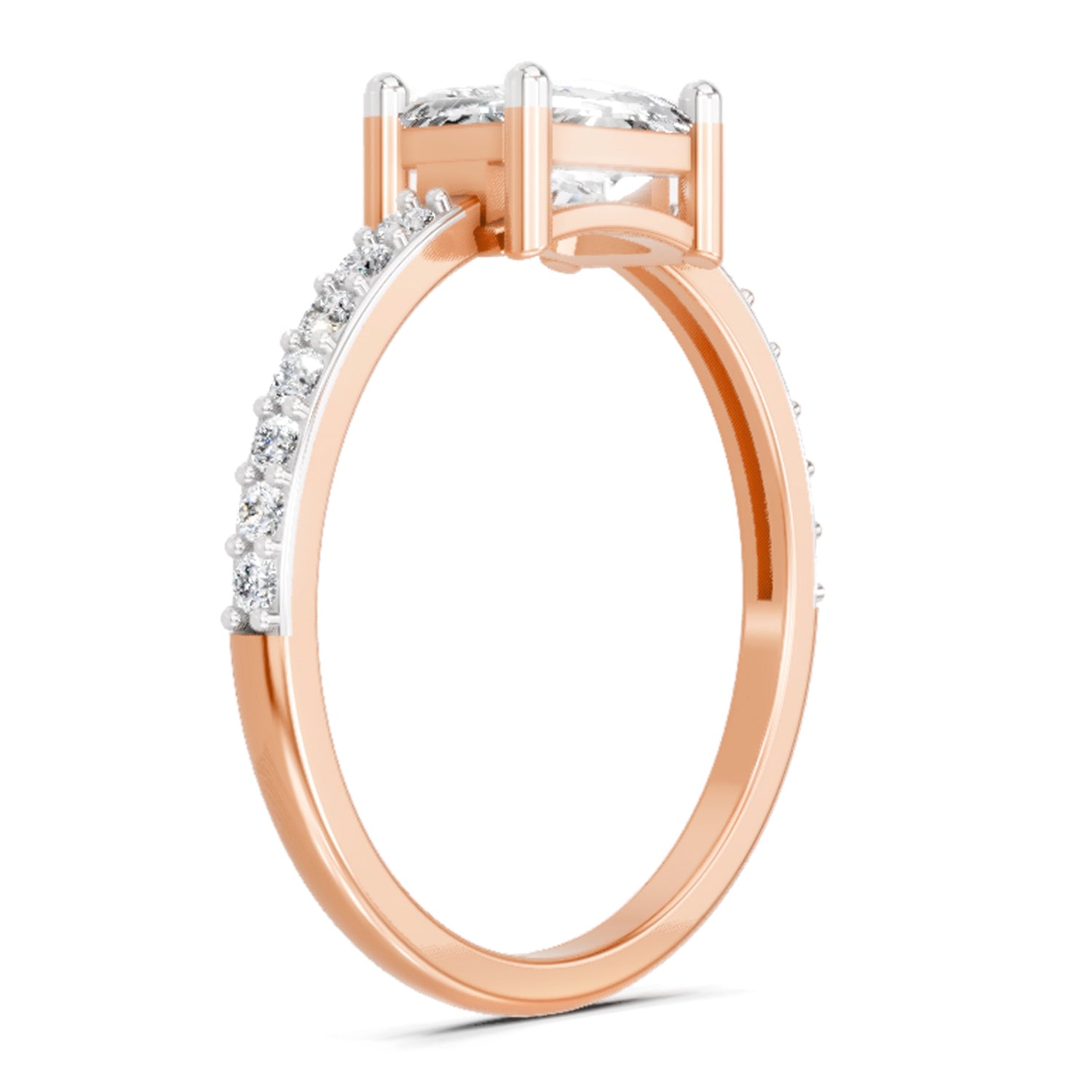 1.18 Carat Emerald Ring FG VS Diamond