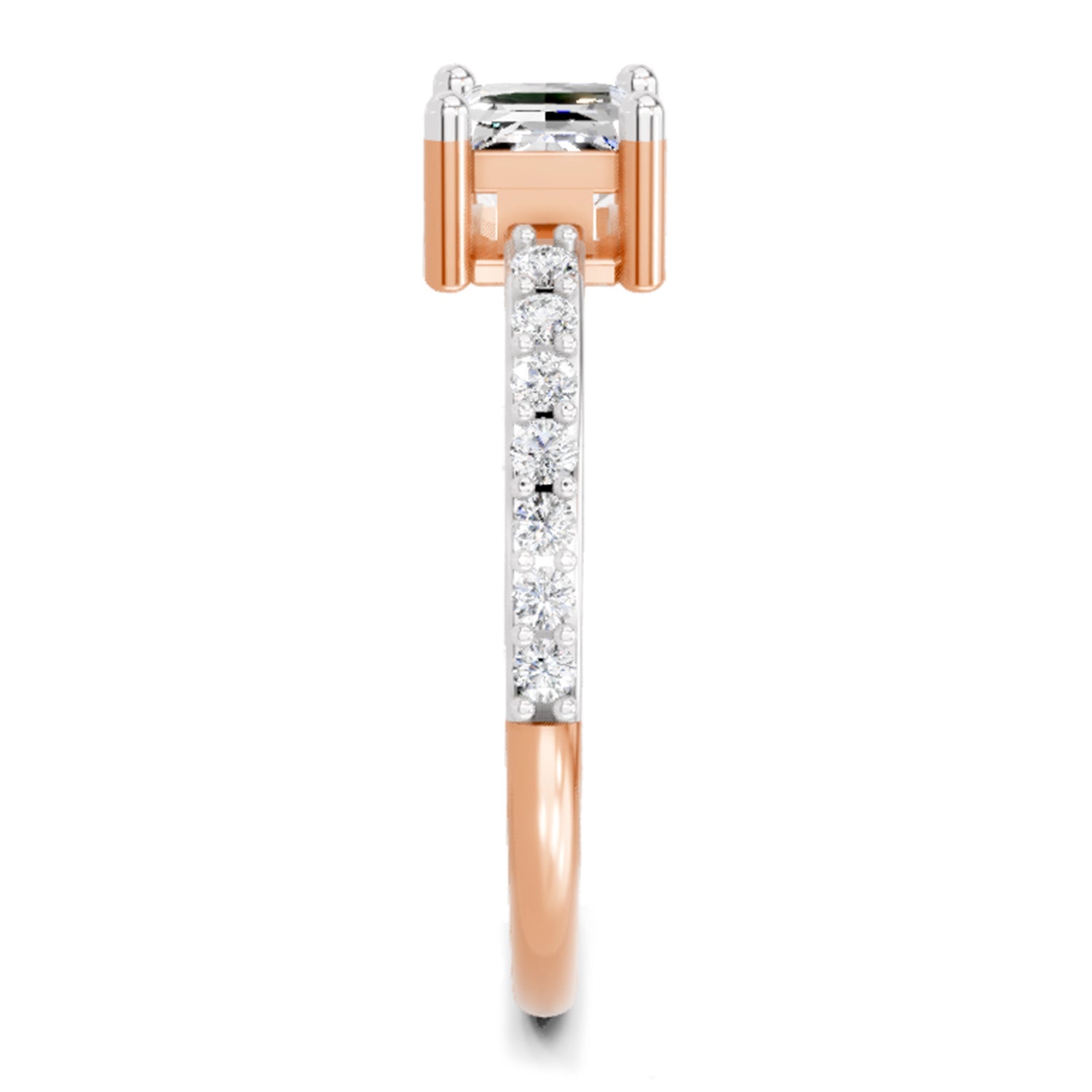 1.18 Carat Emerald Ring FG VS Diamond