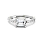 1.18 Carat Emerald Ring FG VS Diamond