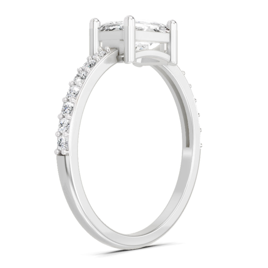 1.18 Carat Emerald Ring FG VS Diamond