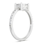 1.18 Carat Emerald Ring FG VS Diamond