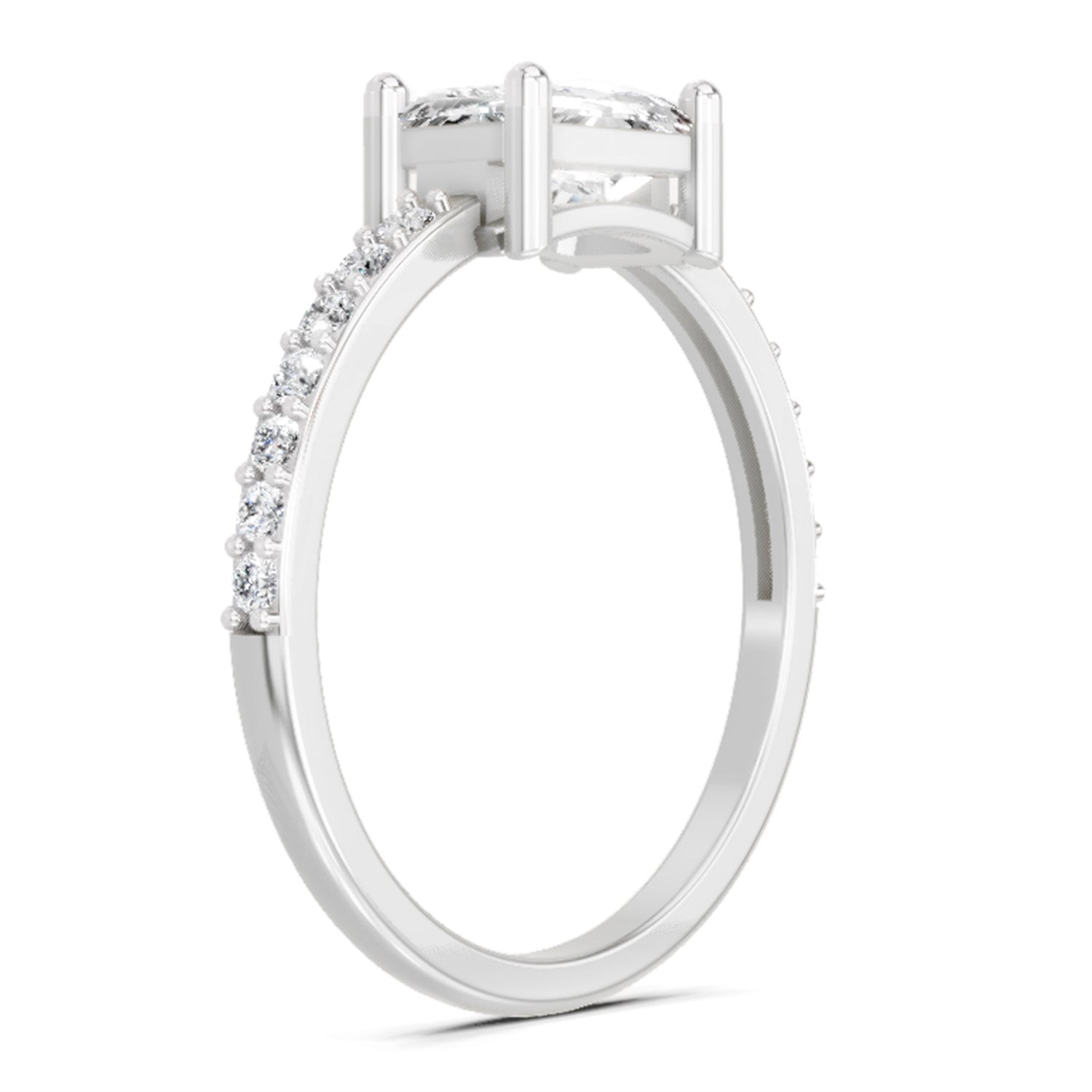 1.18 Carat Emerald Ring FG VS Diamond