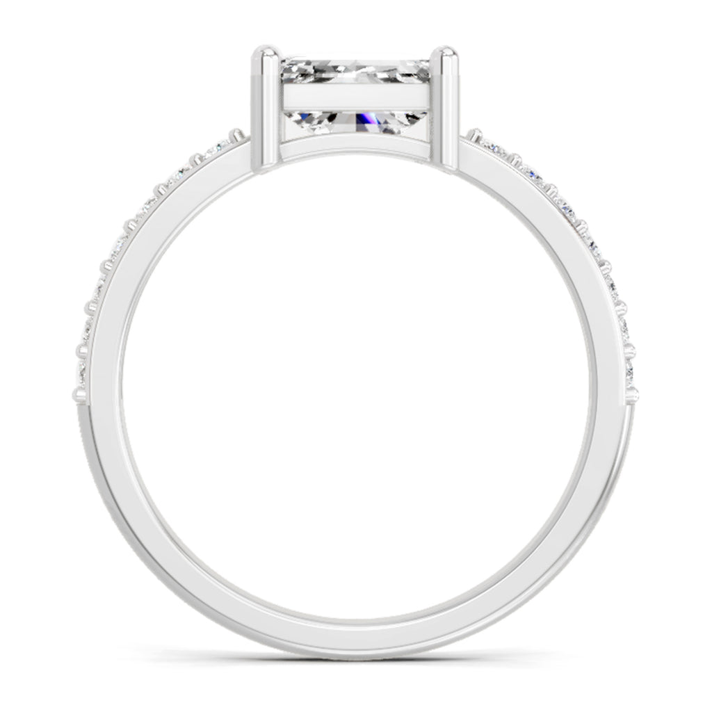 1.18 Carat Emerald Ring FG VS Diamond