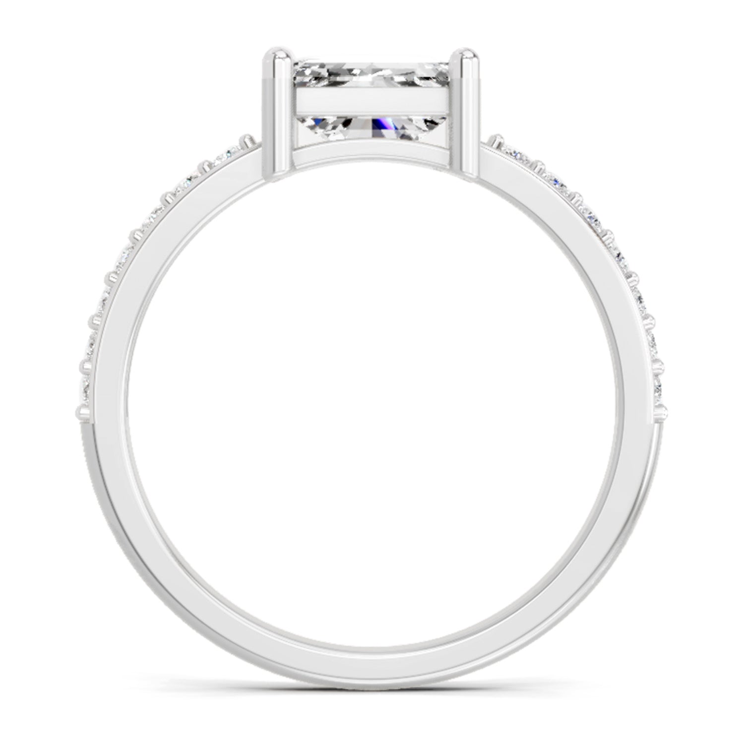 1.18 Carat Emerald Ring FG VS Diamond