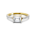 1.18 Carat Emerald Ring FG VS Diamond