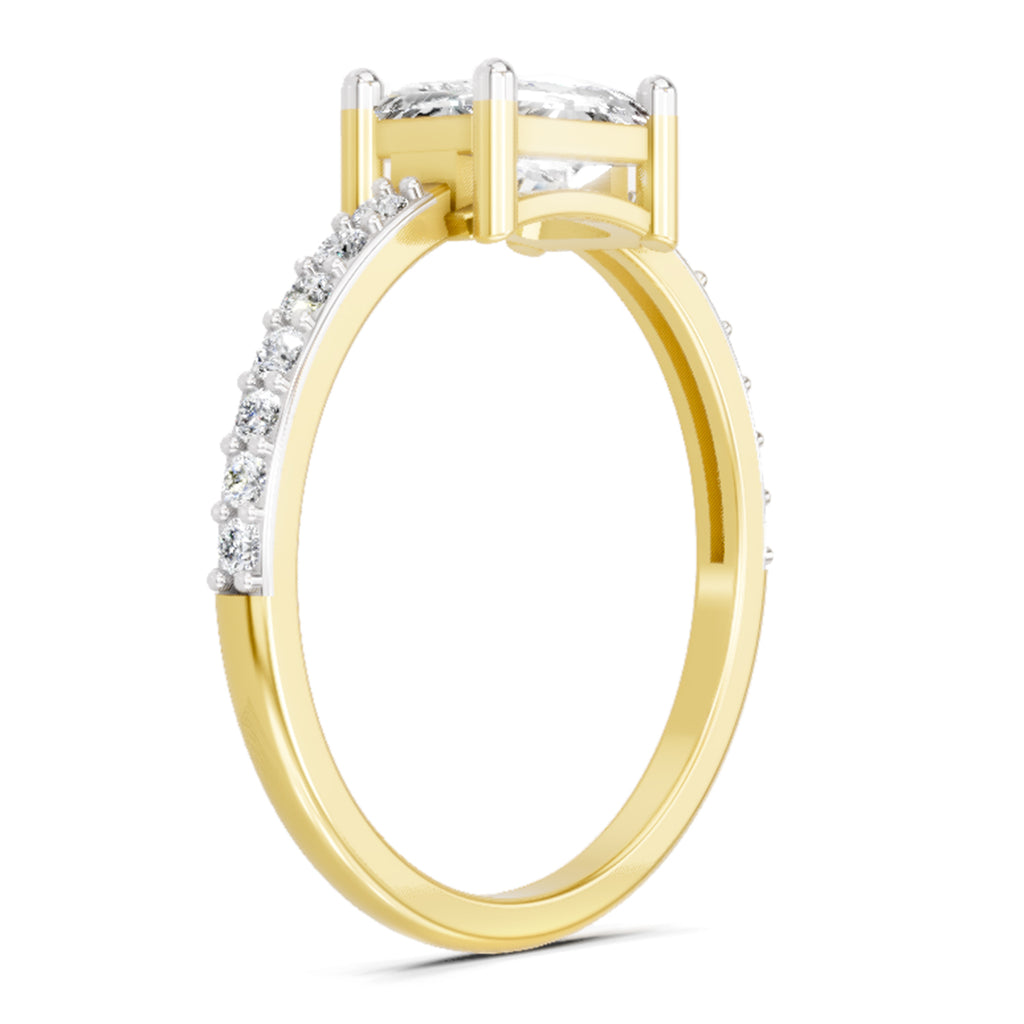 1.18 Carat Emerald Ring FG VS Diamond