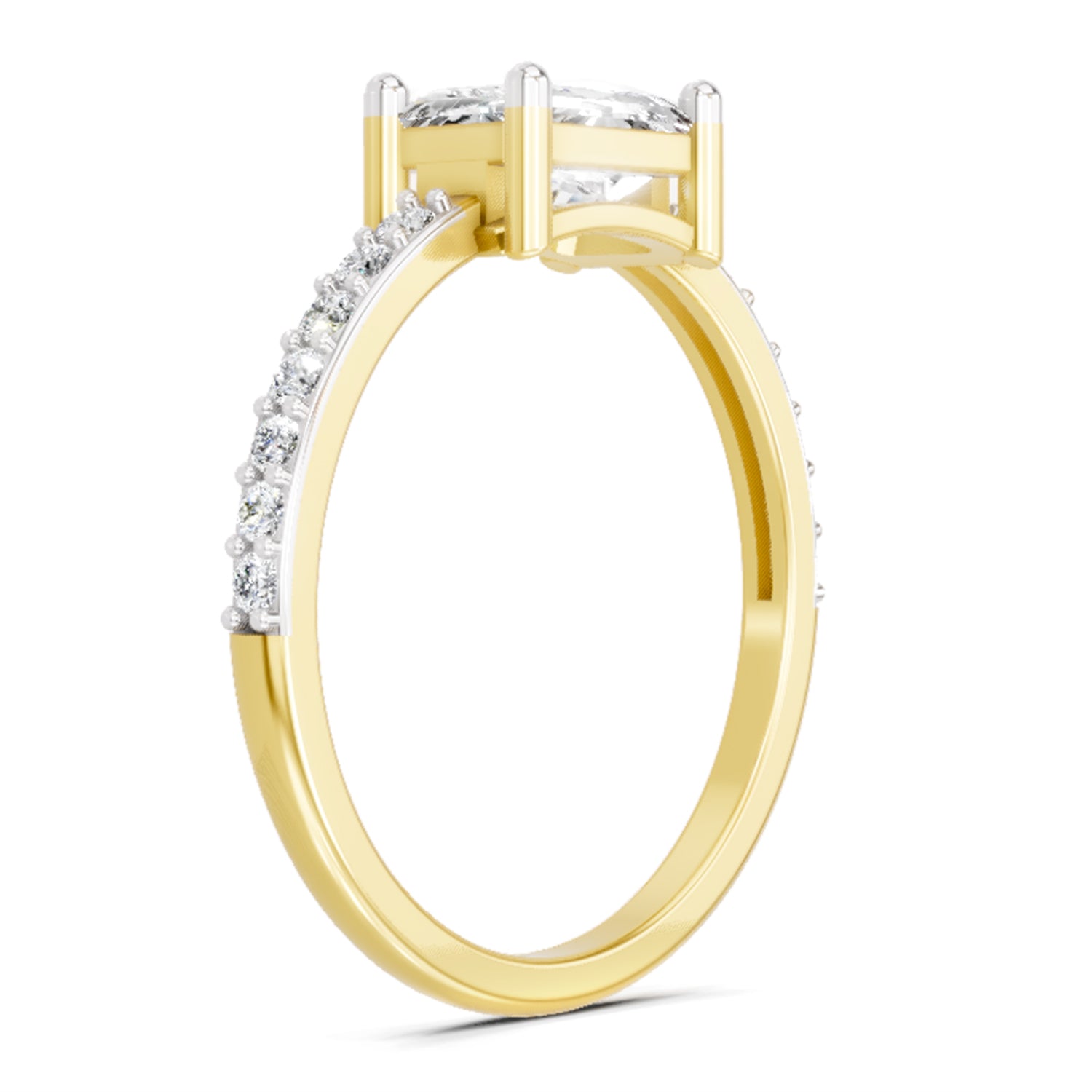 1.18 Carat Emerald Ring FG VS Diamond