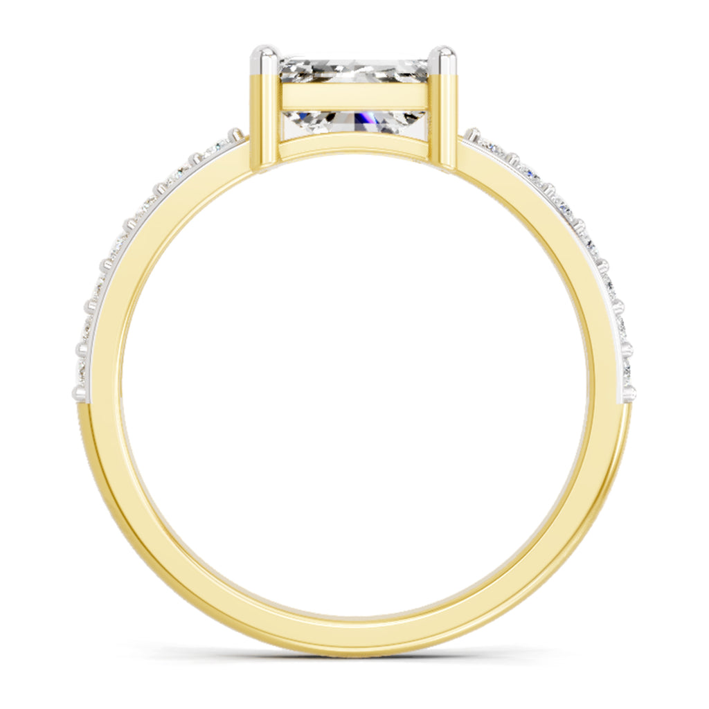 1.18 Carat Emerald Ring FG VS Diamond