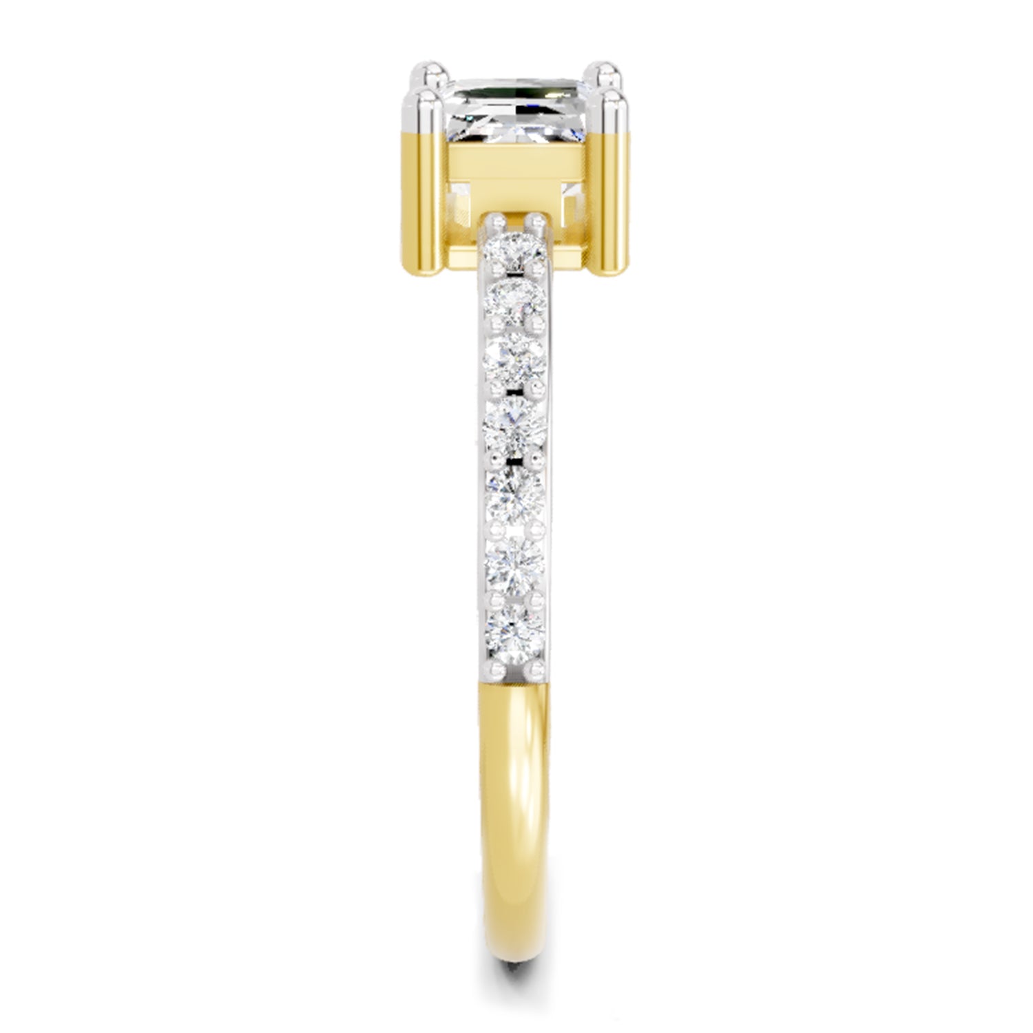 1.18 Carat Emerald Ring FG VS Diamond