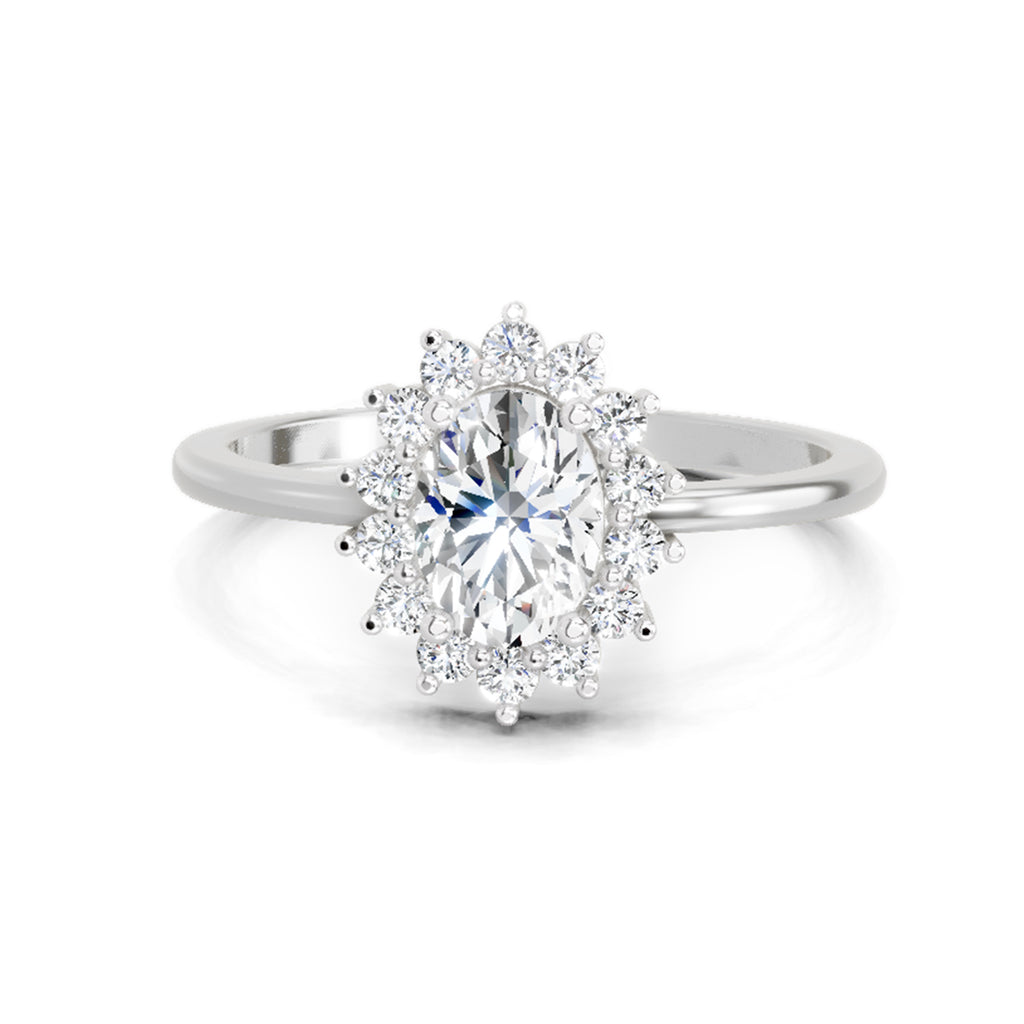 0.97 Carat Oval Ring FG VS Diamond