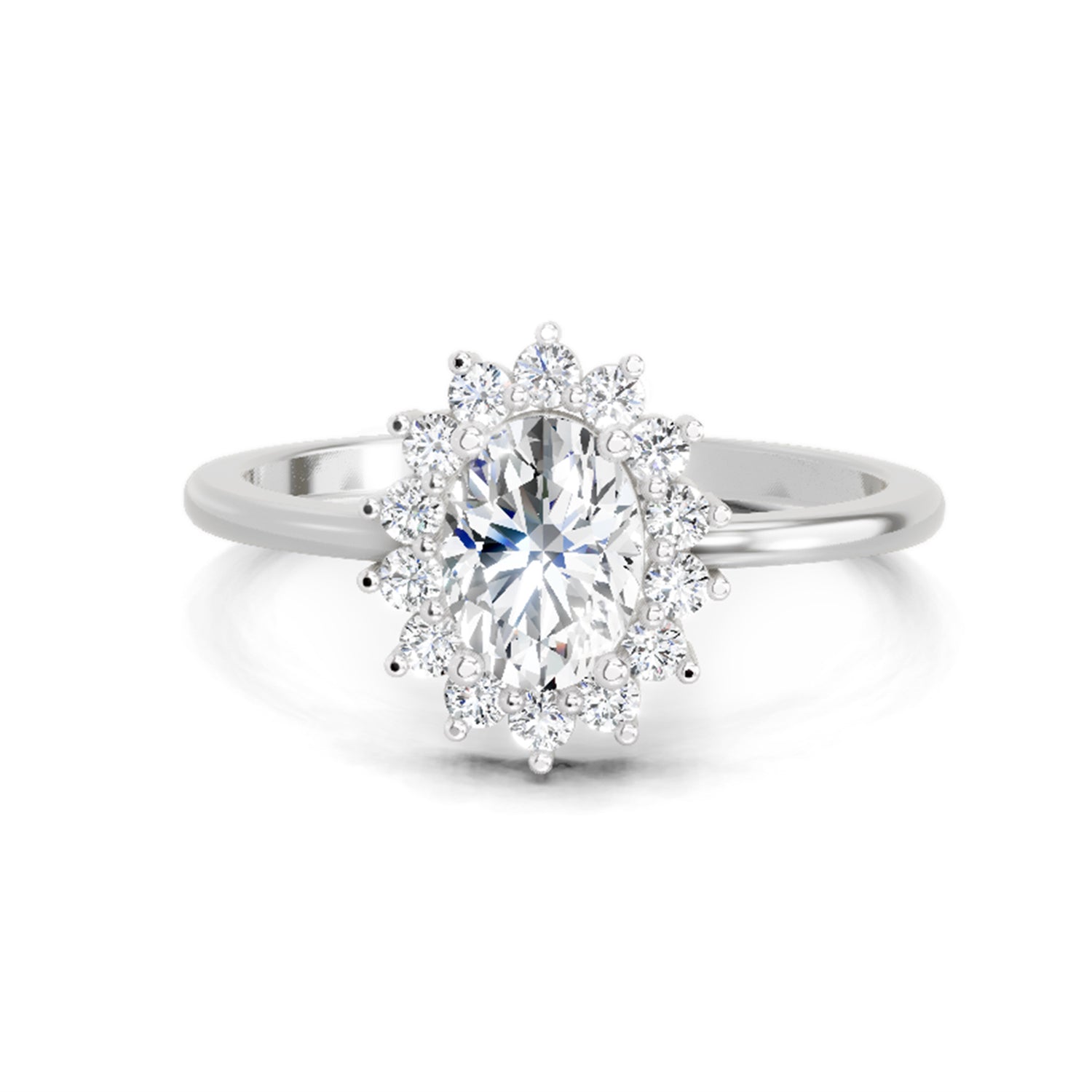0.97 Carat Oval Ring FG VS Diamond