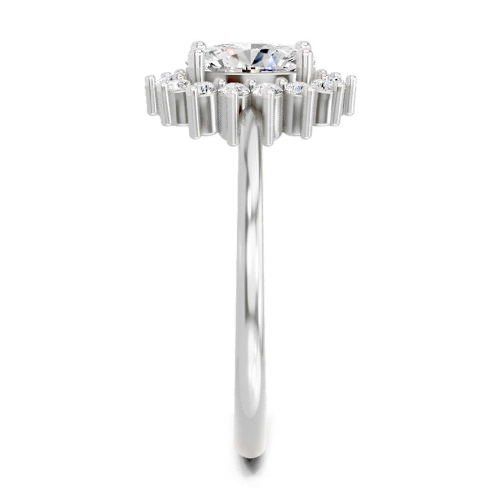 0.97 Carat Oval Ring FG VS Diamond