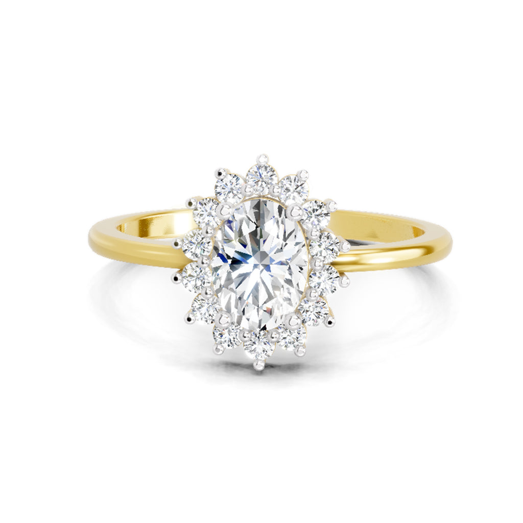 0.97 Carat Oval Ring FG VS Diamond
