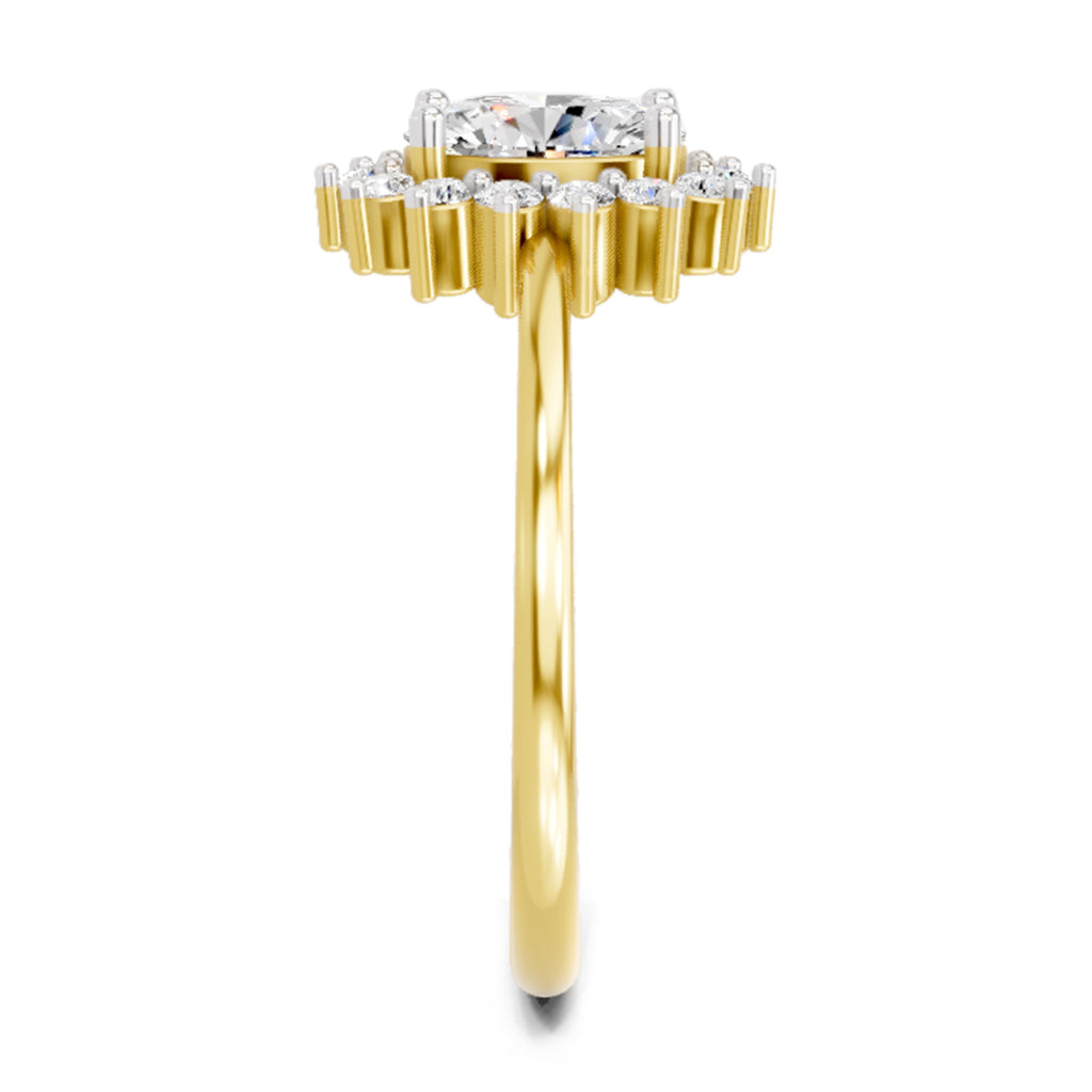 0.97 Carat Oval Ring FG VS Diamond