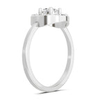 0.85 Carat Round Halo Ring FG VS Diamond