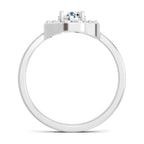 0.85 Carat Round Halo Ring FG VS Diamond