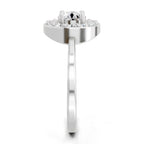 0.85 Carat Round Halo Ring FG VS Diamond