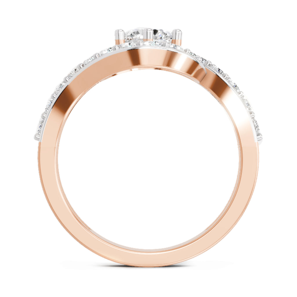 1.29 Carat Round Halo Ring FG VS Diamond