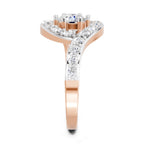 1.29 Carat Round Halo Ring FG VS Diamond