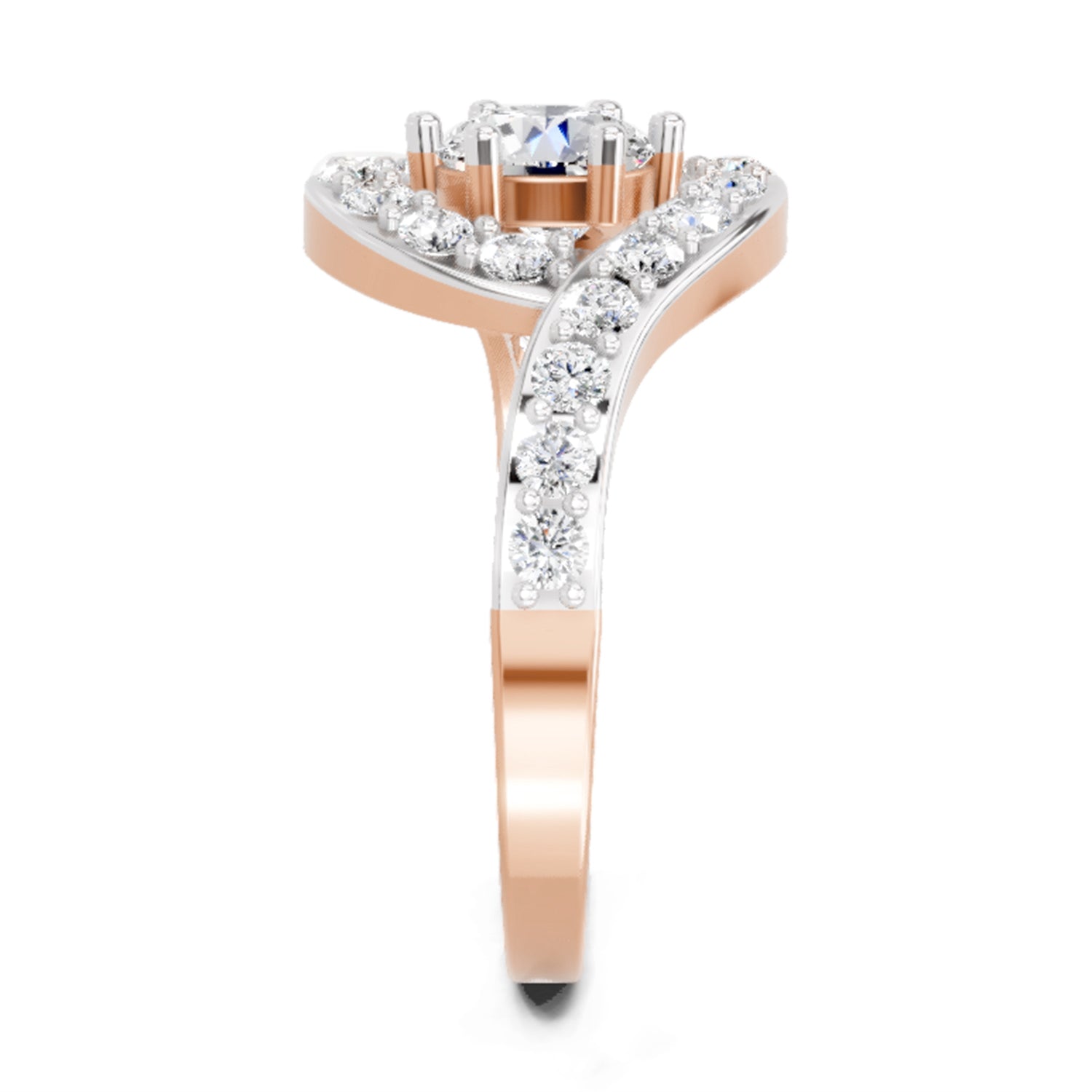 1.29 Carat Round Halo Ring FG VS Diamond