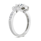 1.29 Carat Round Halo Ring FG VS Diamond