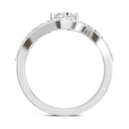 1.29 Carat Round Halo Ring FG VS Diamond
