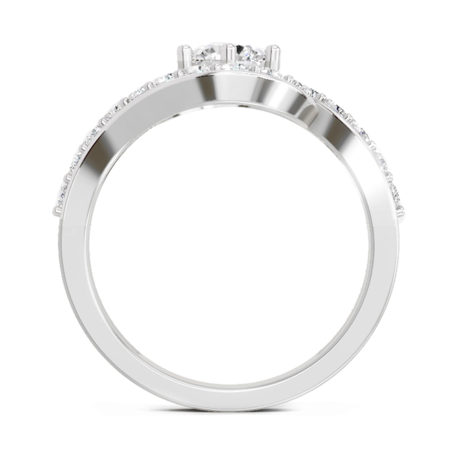 1.29 Carat Round Halo Ring FG VS Diamond