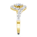 1.29 Carat Round Halo Ring FG VS Diamond
