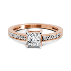 0.94 Carat Princess Solitaire Ring FG VS Diamond