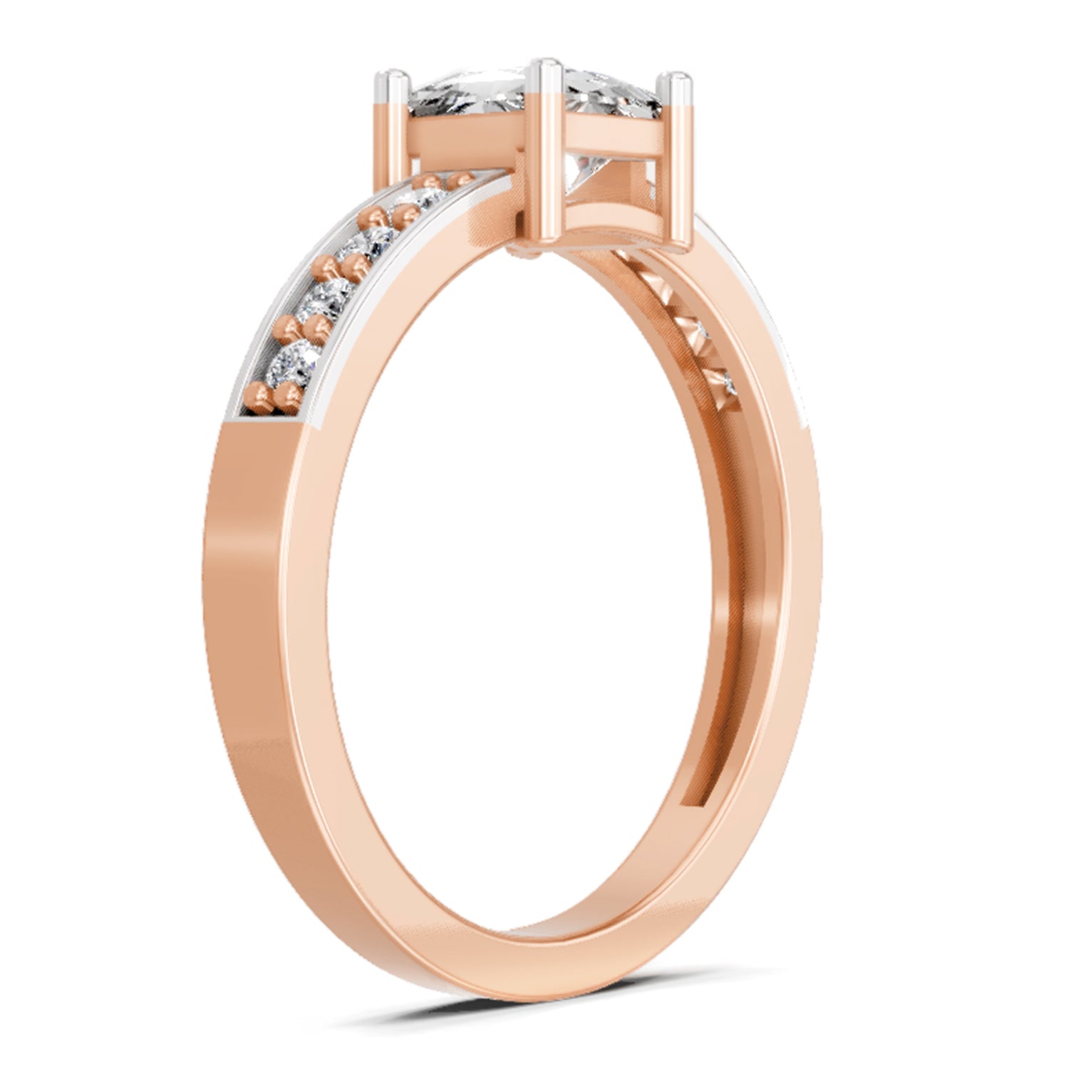 0.94 Carat Princess Solitaire Ring FG VS Diamond