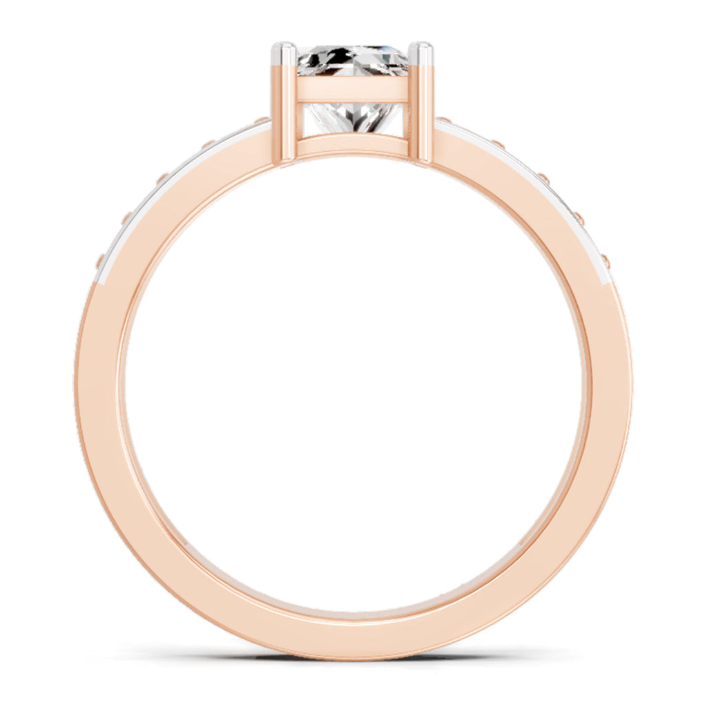 0.94 Carat Princess Solitaire Ring FG VS Diamond