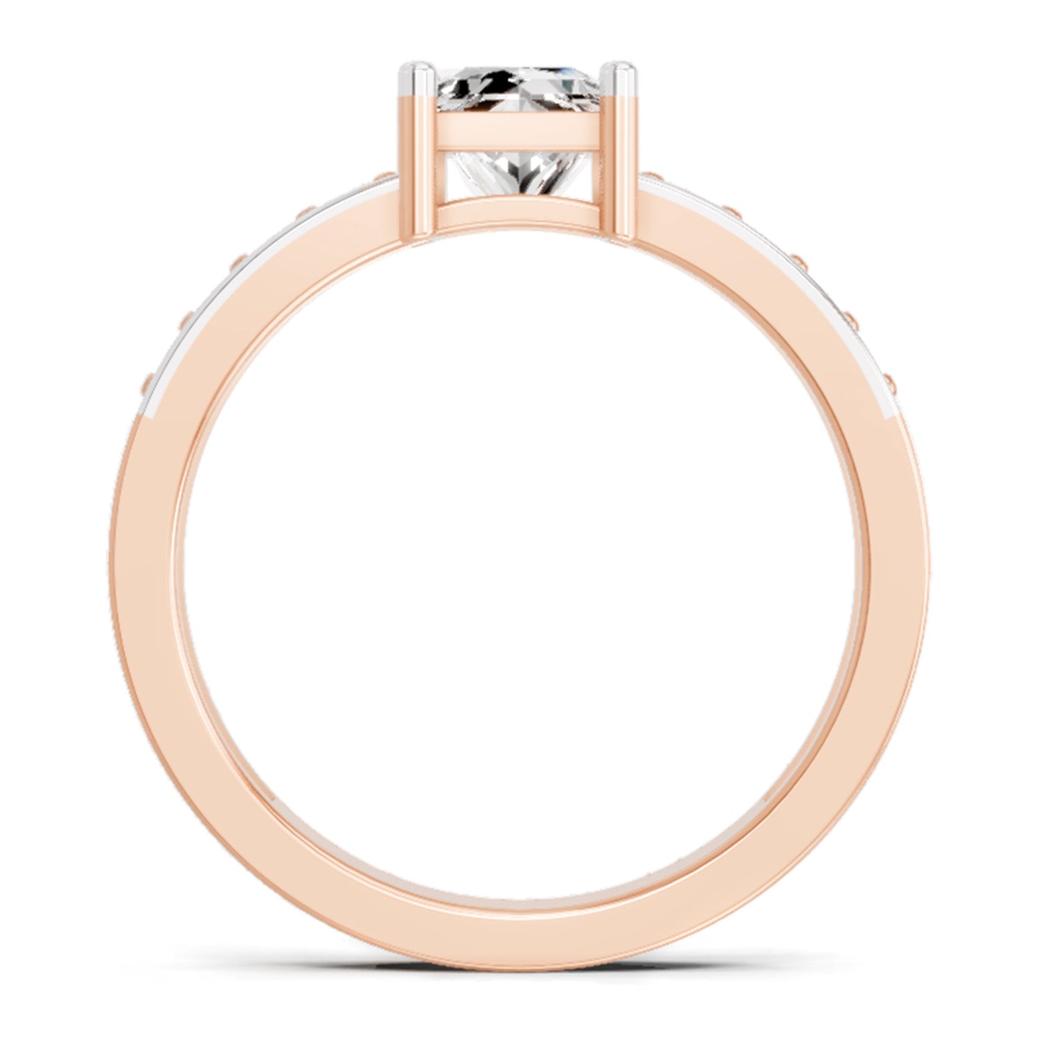 0.94 Carat Princess Solitaire Ring FG VS Diamond