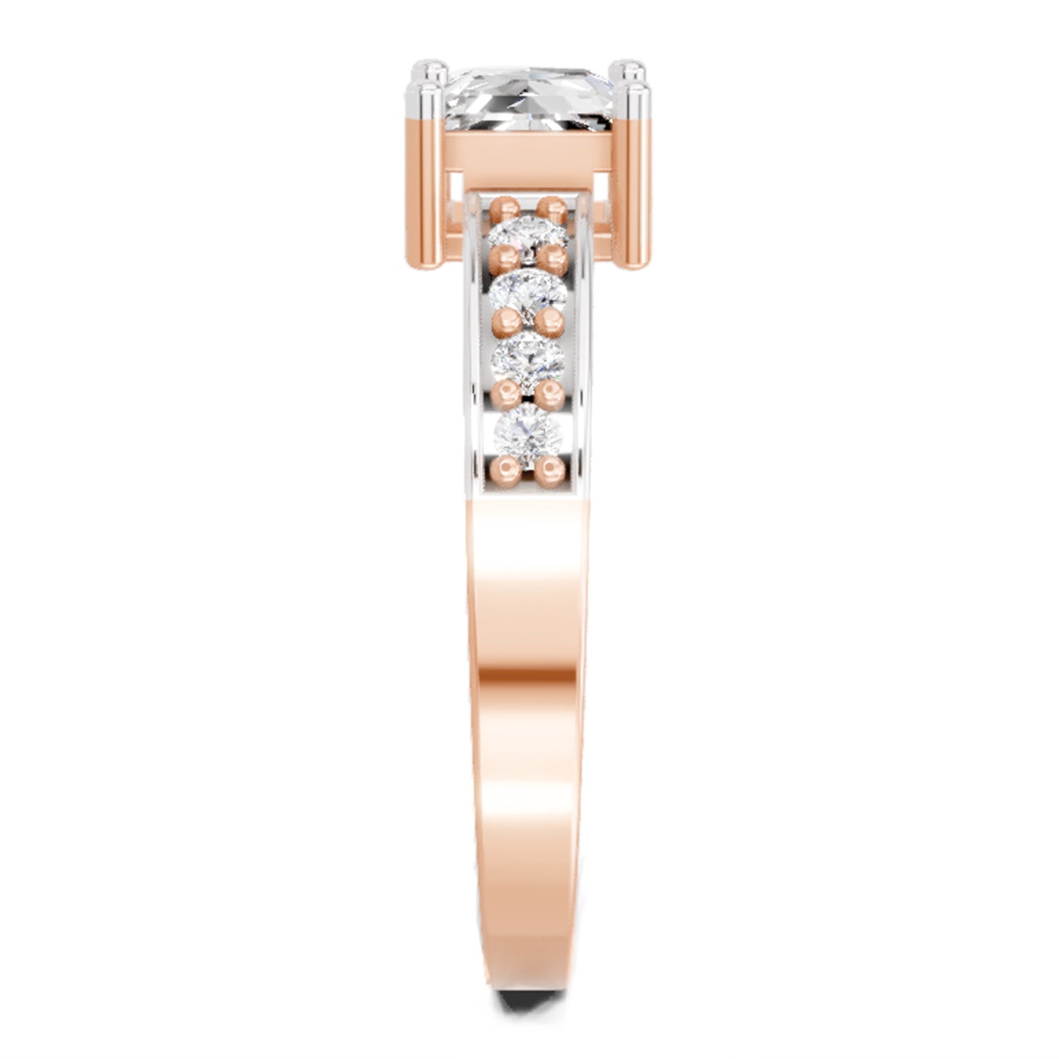 0.94 Carat Princess Solitaire Ring FG VS Diamond