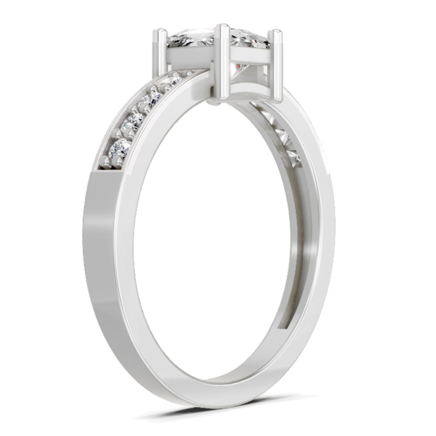 0.94 Carat Princess Solitaire Ring FG VS Diamond