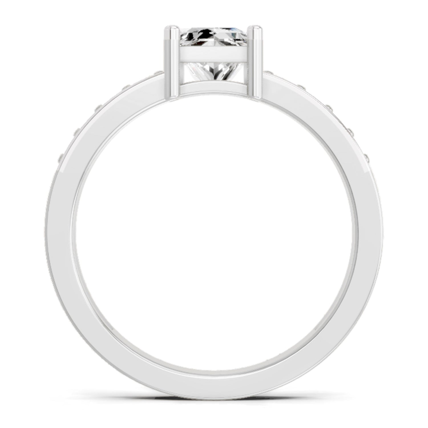 0.94 Carat Princess Solitaire Ring FG VS Diamond