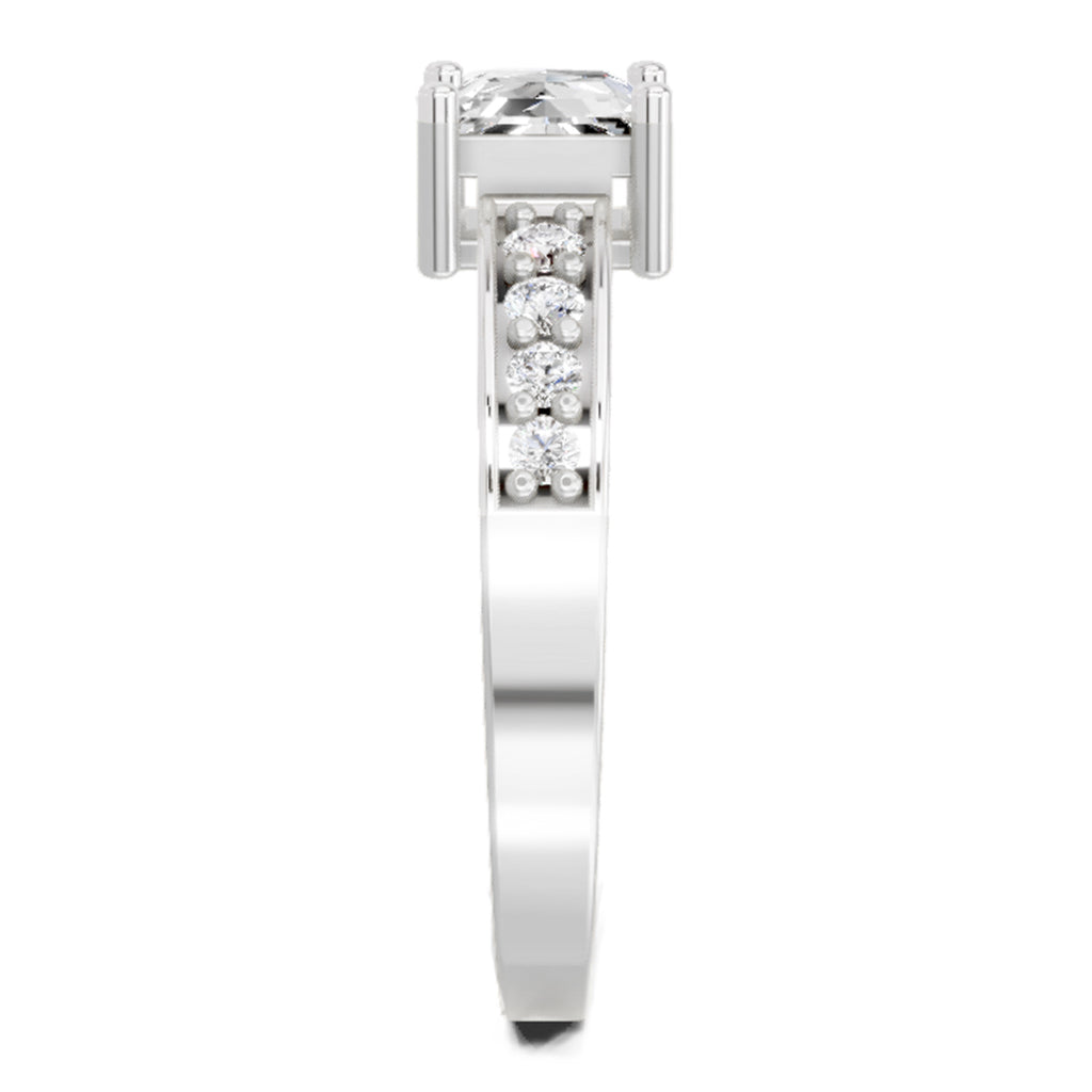 0.94 Carat Princess Solitaire Ring FG VS Diamond