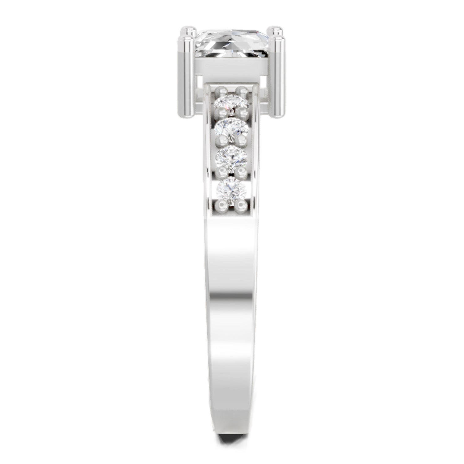 0.94 Carat Princess Solitaire Ring FG VS Diamond