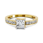 0.94 Carat Princess Solitaire Ring FG VS Diamond