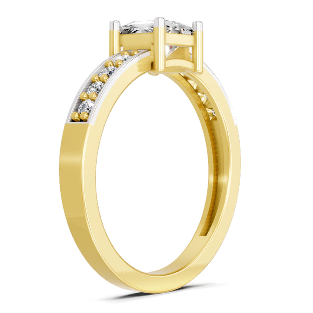 0.94 Carat Princess Solitaire Ring FG VS Diamond
