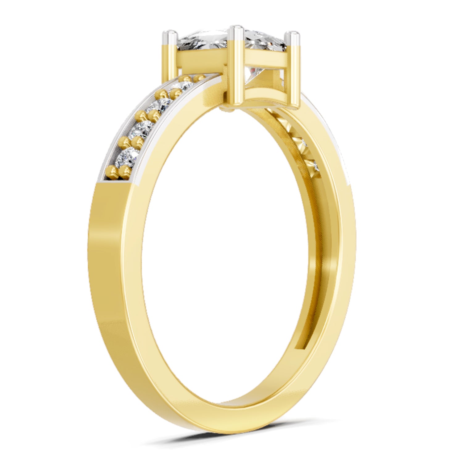0.94 Carat Princess Solitaire Ring FG VS Diamond