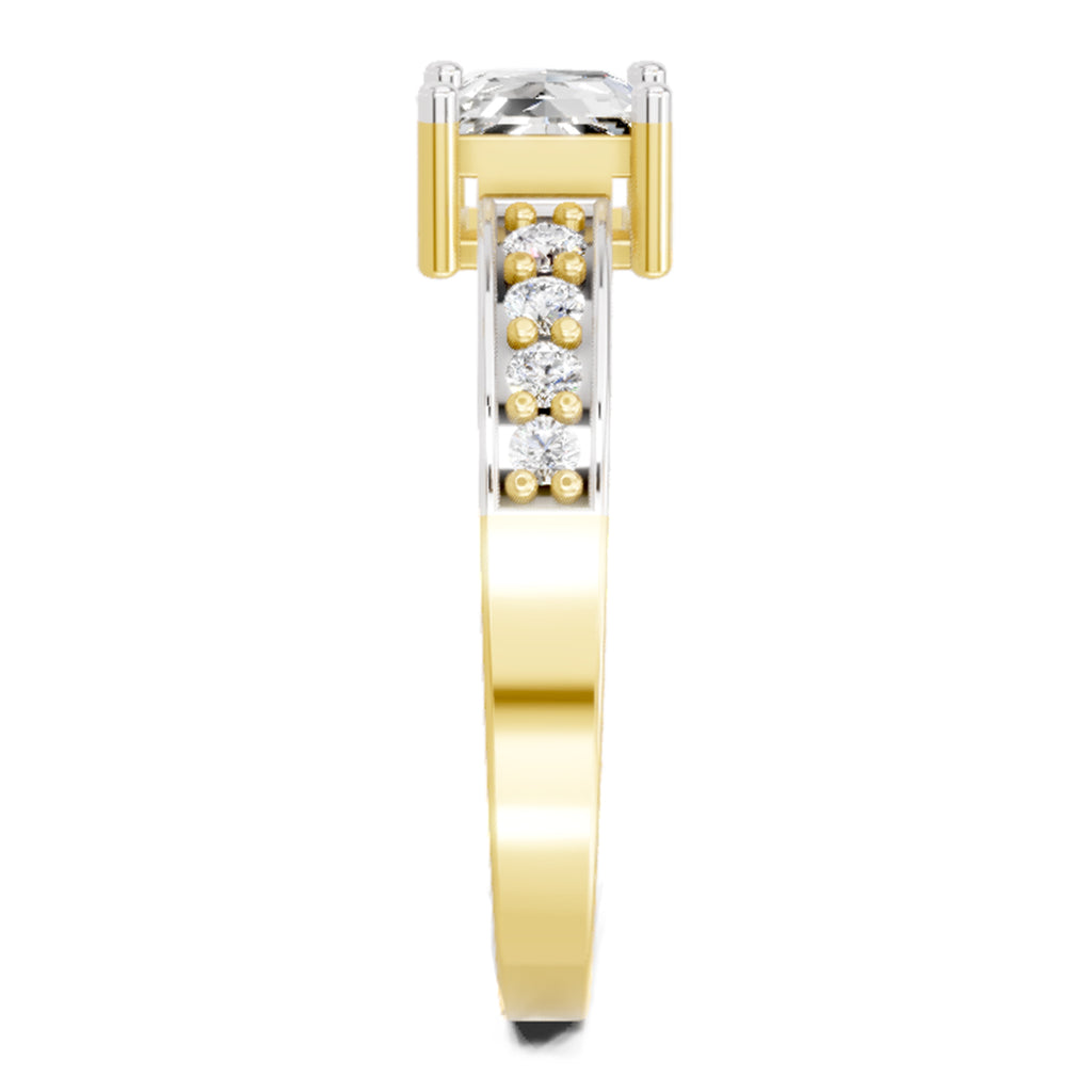 0.94 Carat Princess Solitaire Ring FG VS Diamond