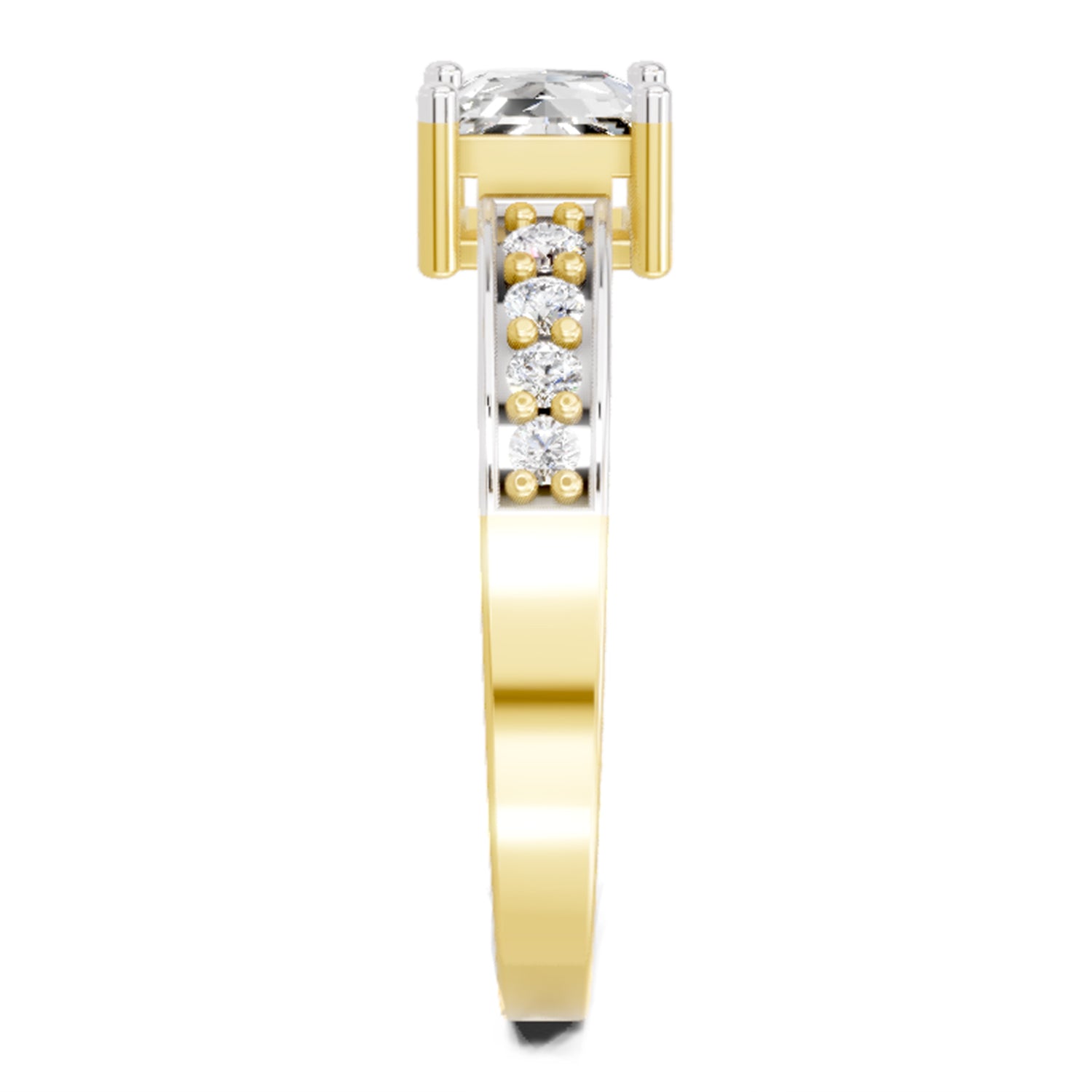 0.94 Carat Princess Solitaire Ring FG VS Diamond
