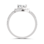 0.97 Carat Heart Halo Diamond Ring
