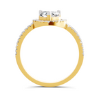 0.97 Carat Heart Halo Diamond Ring
