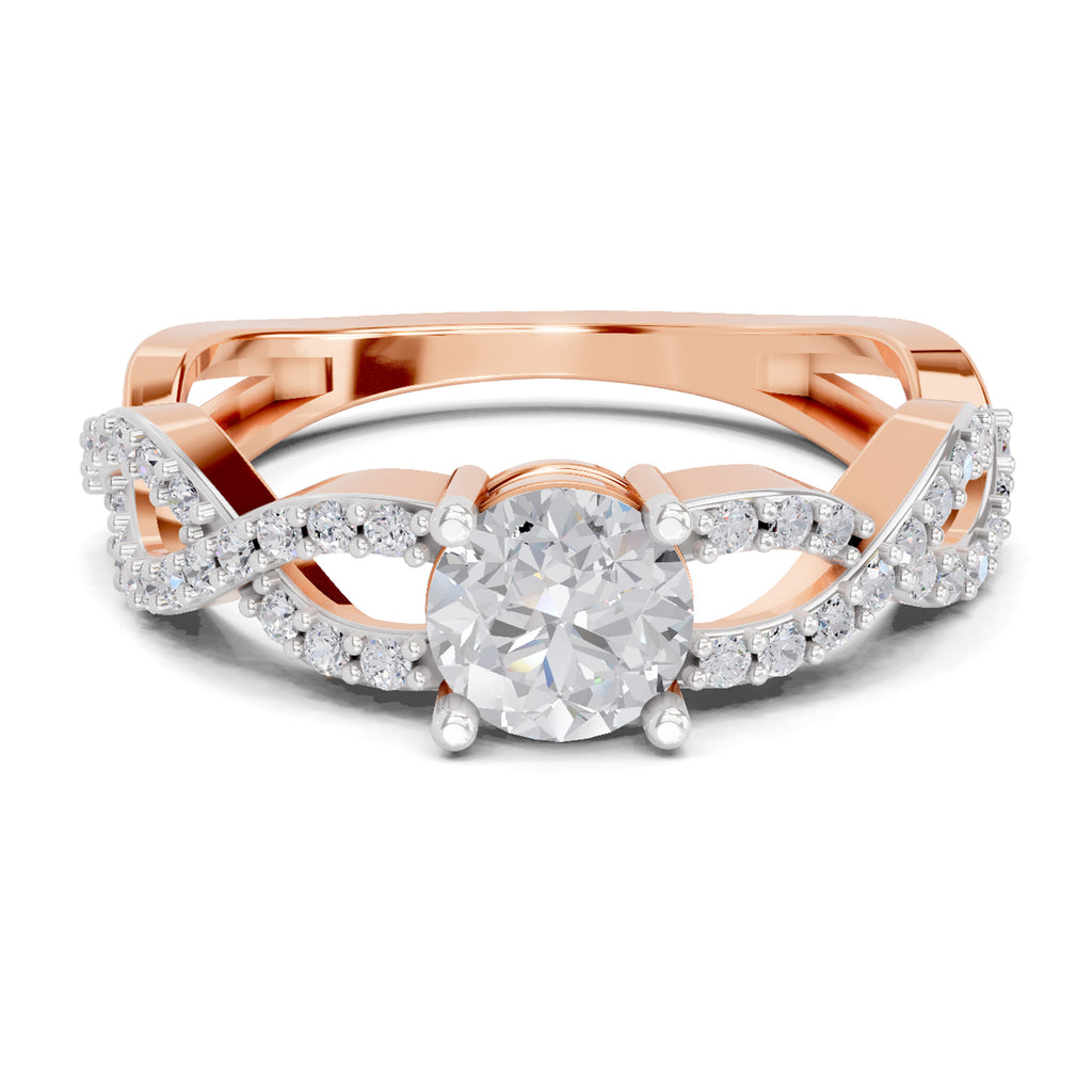 0.97 Carat Heart Halo Diamond Ring