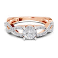 0.97 Carat Heart Halo Diamond Ring
