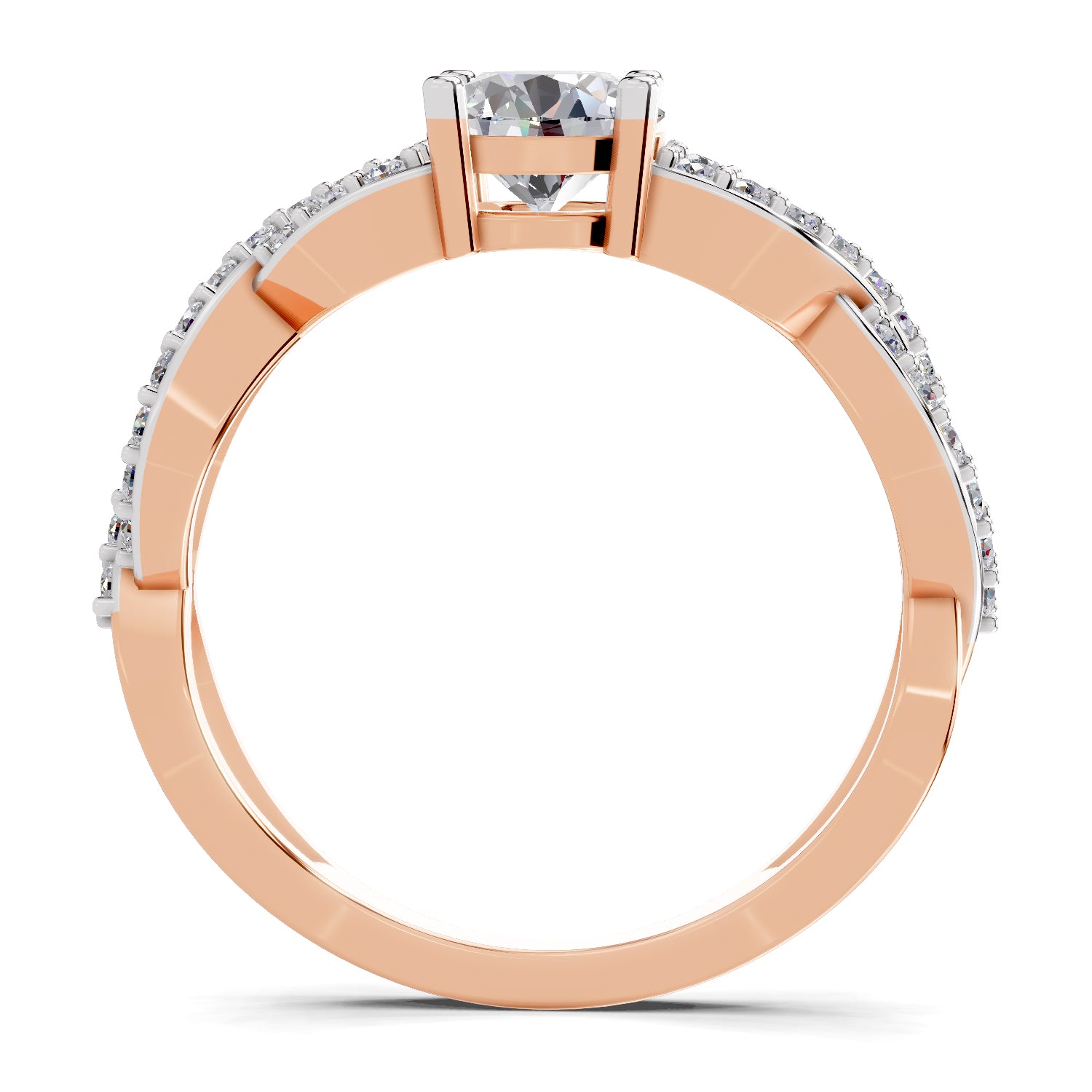 1 Carat infinity Diamond Engagement Ring