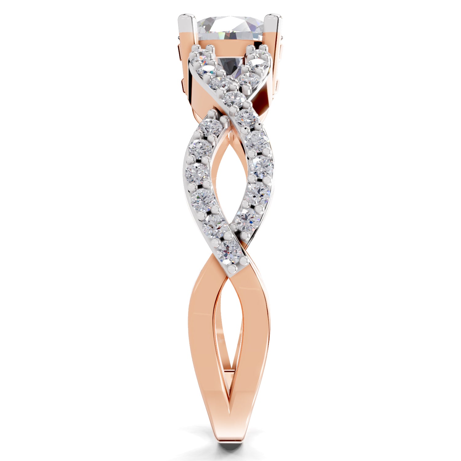 1 Carat infinity Diamond Engagement Ring