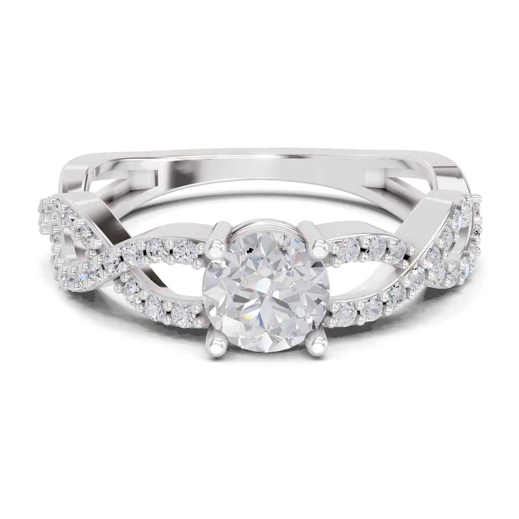 1 Carat infinity Diamond Engagement Ring